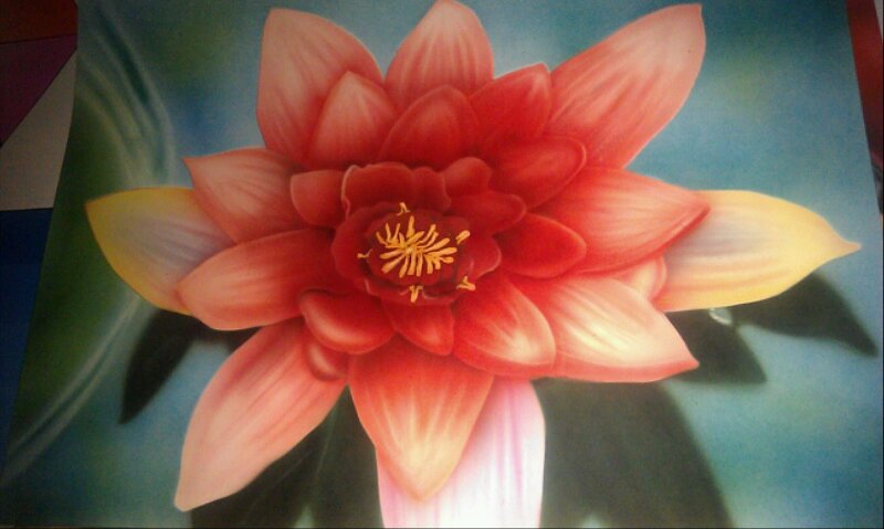 Demo Airbrush "Seerose"